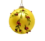 Large Midwest Cbk Beaded Glitter Bulb Christmas Ornament 4". Fixed Price $10.50.
