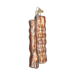 Old World Christmas 4.50IN Bacon Strips, Glass, Ornament Food Pork 32208. Fixed Price $23.99.