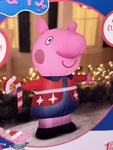 New 4.5' Peppa Pig Hasbo Gemmy Christmas Airblown Inflatable Lighted. Fixed Price $24.85.