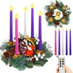 Tioncy 12 Inch Christmas Advent Wreath Candle Holder With Nativity Scene Figu.... Fixed Price $60.04.