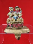 Vintage Ks Collection Christmas Stocking Holder Teddy Bear Choir Drum 3.5". Fixed Price $12.99.