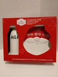 Holiday Time 2 Piece Santa Kit:milk Bottle, Plate For Cookies With. Fixed Price $32.25.