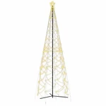 Christmas Cone Tree Decoration Artificial With Leds Vidaxl. Fixed Price $136.99.