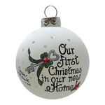 Our First Christmas In New Home Key Glass Ornament Made The Usa. Fixed Price $34.98.