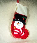 Snowman Scarf Christmas Holiday Stocking New. Fixed Price $7.15.