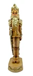 Y2K Christmas Nutcracker Royal Guard Style 9 Holiday Decor Gold Figure. Fixed Price $22.85.