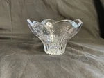 Mikasa Crystal Christmas Night Frost Footed Bowl Candy Nut Dish WY603-810. Fixed Price $11.95.