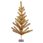 New Trendy Retro Northlight 3' Gold Tinsel Pine Artificial Christmas Twig Tree. Fixed Price $69.99.