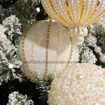Raz 5" Rhinestone And Pearl Ball Glass Christmas Ornament New 2024. Fixed Price $23.90.