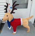 Home Accents Holiday Christmas Led Tinsel 3FT Yuletide Lane Golden Retriever Dog. Fixed Price $89.99.