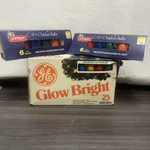 Vtg Ge Glow Bright Christmas Lights 25 Ct Indoor Outdoor C7 Bulbs Usa 1980S Nos. Fixed Price $26.34.