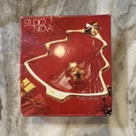 Studio Nova Yuletide Spirit Gold Glass Christmas Tree Sweet Dish WX025/503 W/box. Fixed Price $9.00.