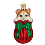 Old World Christmas - Letting The Cat Out Ornament 12370. Fixed Price $19.99.