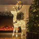 Lighted Christmas Outdoor Yard Reindeer Holiday Decoration With Led Lights. Fixed Price $20.09.