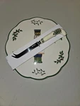 Spode Christmas Tree Nutcracker Cheese Plate With Knife. Fixed Price $26.27.