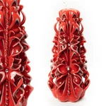 Poinsettia Large Carved Candle Gift For Holidays Wedding , Home Decor - 100% Wax. Fixed Price $46.00.
