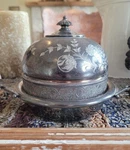 Antique 1900 Domed Butter Dish J Tufts Boston Quadruple Silver Plate. Beautiful!. Fixed Price $52.00.