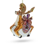 Fancy Reindeer Glass Ornament. Fixed Price $13.86.