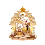 Kurt Adler Battery-operated Led Lit Wooden Village House With Santa. Fixed Price $37.21.