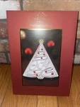 Lenox Christmas Sentiments Of Season Joy Tree Tray Silvertone Metal 10" New Nib. Fixed Price $19.50.