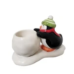 Hallmark Christmas Penguin Candle Holder Tea Light Snowball Cute Decor. Fixed Price $14.23.