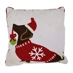 Dauchshund Doxie Weiner Dog Holiday Christmas Pillow 15"X15" Hobby Lobby. Fixed Price $11.00.