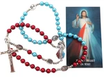 Westmon Works Divine Mercy Rosary Set Colorful Glass Beads Medium, Multicolor. Fixed Price $21.10.