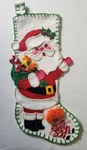 Completed Bucilla 2309 Santas Goodies Toys Felt & Sequins Christmas Stocking. Fixed Price $129.94.