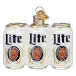 Old World Christmas Miller Lite Six Pack Glass Ornament Free Box 3.25 Inch. Fixed Price $18.79.