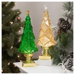 Raz Geometric Lighted Tree With Gold Swirling Glitter And Base - 14 Inch. Fixed Price $55.99.
