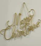 Wondershop Merry Christmas Wall Art Decor Target Gold Metal Wire Holiday Cursive. Fixed Price $22.09.