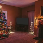 Yescom 2FT Led Spiral Tree Light Outdoor Christmas Decor Warm White 5 Pack. Fixed Price $151.90.