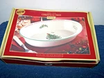 Spode Christmas Tree Oval Rim Dish With Sentiment Warms Our Hearts Nmb. Fixed Price $39.99.