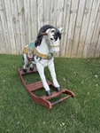 Design Toscano Victorian Carousel Pony Rocking Horse Statue. Fixed Price $75.00.