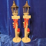 Christmas Street Cardinal Snowy Decor Led Lighted Lot Of 2. Fixed Price $22.00.