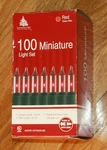 Enchanted Forest Miniature Lights Christmas 100 Red Green Wire Indoor/outdoor. Fixed Price $9.91.