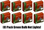 (8) Ea Holiday Wonderland 48957 150 Ct 4' X 6' Green Net Shrub Christmas Lights. Fixed Price $169.90.