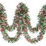 Ccinee 32.8 Feet Christmas Tinsel Garland,metallic Red,green Sliver. Fixed Price $16.65.