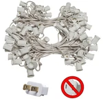Ft C7 Christmas Light Stringer White Wire Indoor/outdoor Patio 100-SOCKET. Fixed Price $30.99.