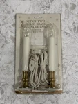 Merry Brite Electric Christmas Window Candles Set Of 2 Solid Brass Base W/switch. Fixed Price $18.99.
