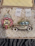 Kurt Adler Polonaise Glass Christmas Ornaments Vintage Just Married Box Set. Fixed Price $115.87.