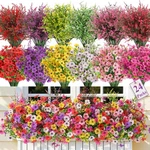 Shareconn 24 Bundles Artificial Flowers For Redrosypurpleyellowpinkwhite. Fixed Price $36.66.