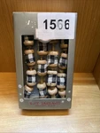 Black & White Buffalo Plaid Christmas Garland Farmhouse Faux Thread Spools 6 Ft. Fixed Price $15.00.