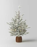 Wondershop 40" Glittered Flocked Balsam Christmas Tree Led Pre-lit Warm White. Fixed Price $74.99.