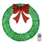 48IN Pre-lit Outdoor Christmas Wreath Decoration Led Metal Holidaydecor For Home. Fixed Price $176.94.