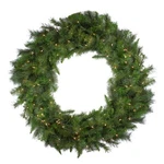 Northlight Canyon Pine Mixed Artificial Christmas Wreath 48-INCH, Clear Lights. Fixed Price $240.49.