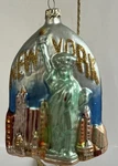 Kurt Adler New York Cityscape Glass Christmas Tree Ornament Statue Liberty. Fixed Price $12.95.