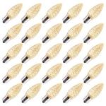 25 Count Warm White C9 Led Bulbs Energy Efficient Dimmable Long Lasting. Fixed Price $31.59.
