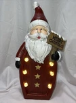 16 Red White Led Resin Santa Statue Christmas Indoor Holiday Tabletop Decor. Fixed Price $14.99.