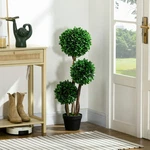 Homcom 3FT Artificial Tree Three Ball Boxwood Topiary For Indoor Outdoor. Fixed Price $52.99.